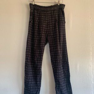 ace&jig black patterned pants! size medium